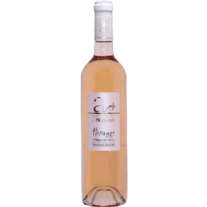 Bottle of Héritage Rosé wine from Domaine de l’Allamande – Côtes de Provence.